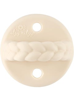 Itzy Ritzy Itzy Ritzy Sweetie Soother Silicone Orthodontic Pacifiers with Collapsible Handle & Two Air Holes for Added Safety, Set of 2 in Buttercream & Toast for Ages 6-18 Months  - Image 4