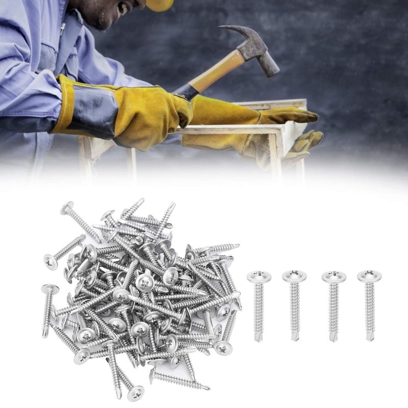 M4 2x32mm Self Tapping Screws 500pcs 410 Stainless Steel Cross Head Fasteners Kit - Image 4