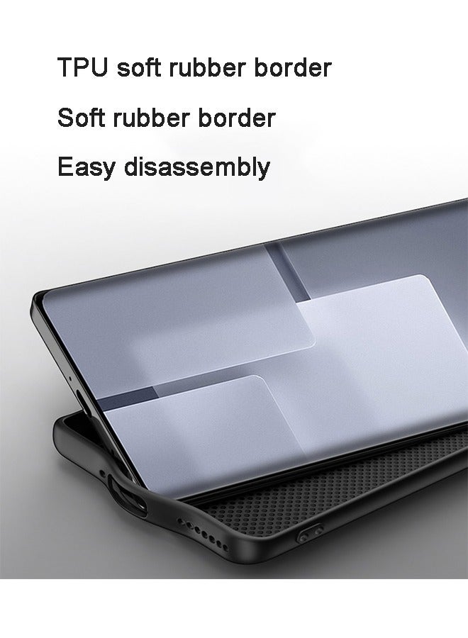 GKK Xiaomi 14 Case Cover with TPU Leather Camera Metal Len Protector 3 in 1 Anti-Scratch Anti-drop Anti-fingerprint slim light Protective Shockproof Back Cover For Xiaomi 14 Mobile Phone Accessory(Black) - Image 3