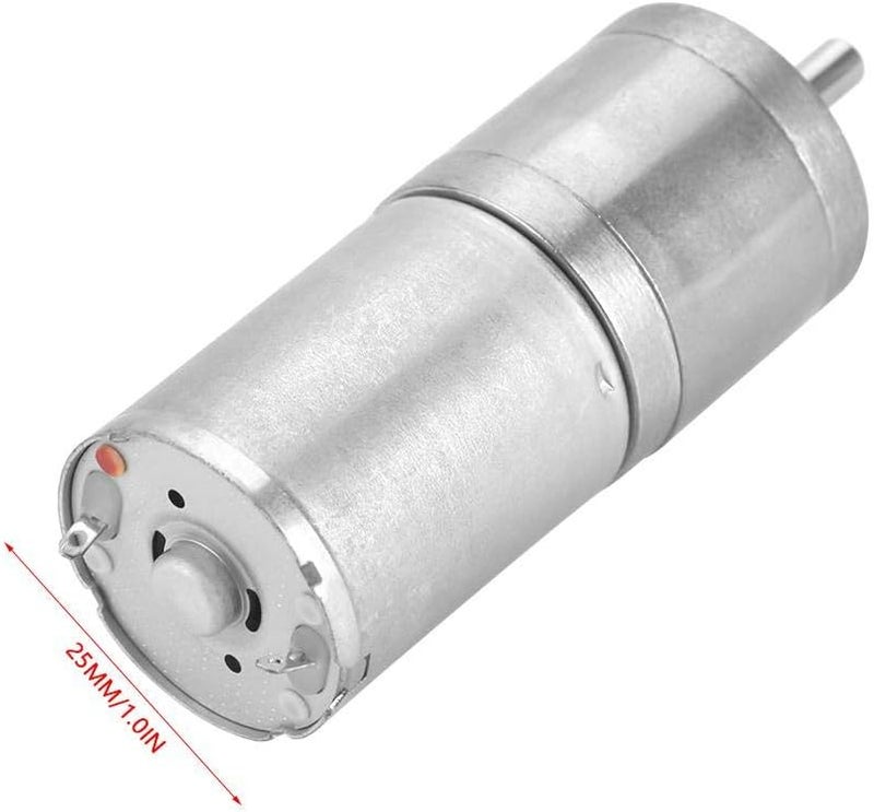 Gear Motor, 1Pcs 25mm DC 12V 25GA-370 Low Speed Metal Gear Motor for Electronic Lock/Robot/(12V 1000RPM) - Image 5