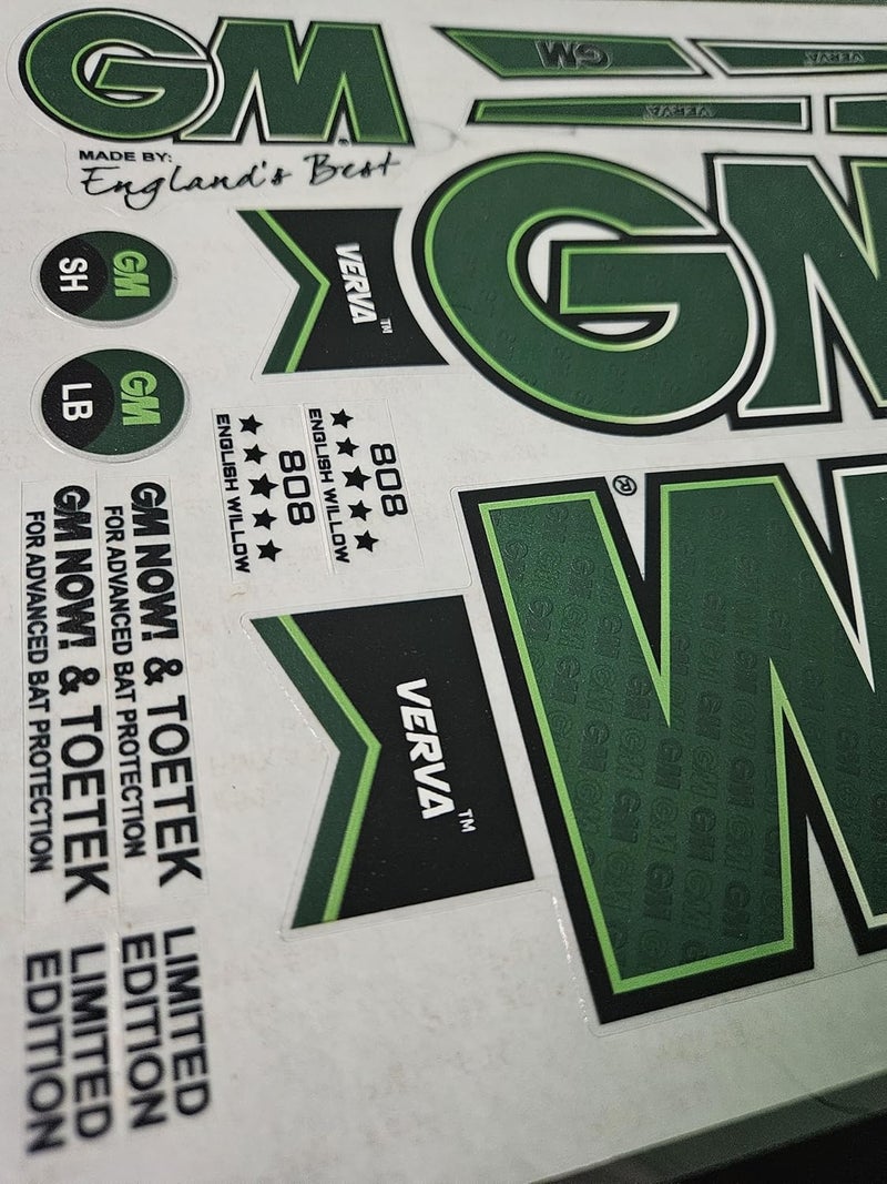 ayn Cricket Bat Sticker 4D Digital Embossed English Willow Fiber Tape Sports Accessories Protection, VRV Green - Image 4