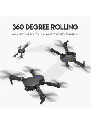 4k Camera Drone, Foldable WiFi 4K Dual Camera RC Quadcopter Altitude Hold, Headless Mode, 6 Channel 2.4GHz, 360° Rotation Stunt, With Storage Bag and 1 Batteries For Kids & Adult - view 3