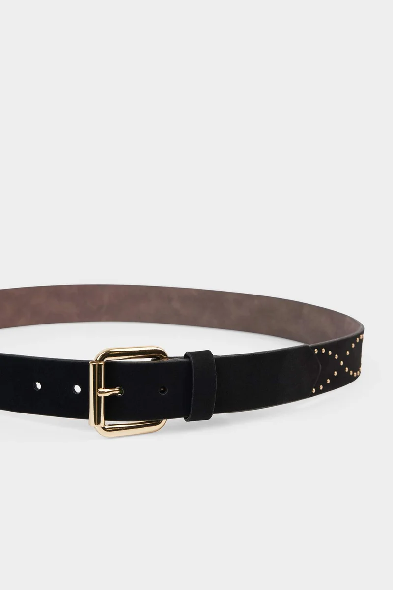 ديفاكتو Woman Rectangle Clasp Faux Leather Jean Belt