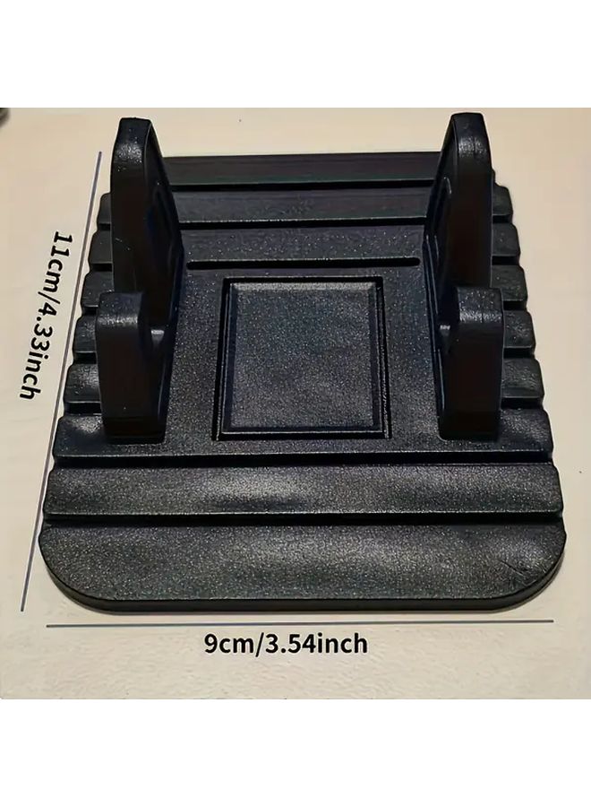 Black Non Slip Silicone Car Phone Holder Pad Secure Grip Dashboard Mount - Image 3