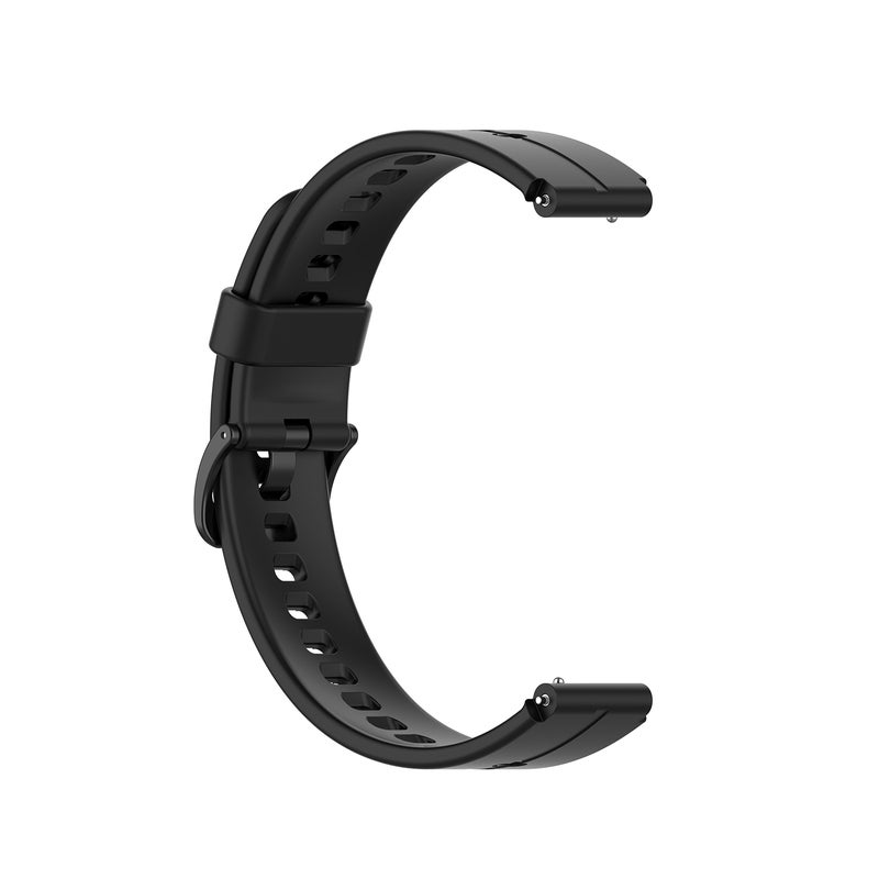 erorex For Huawei Watch Fit Mini Solid Silicone Watch Band(Black) - Image 1