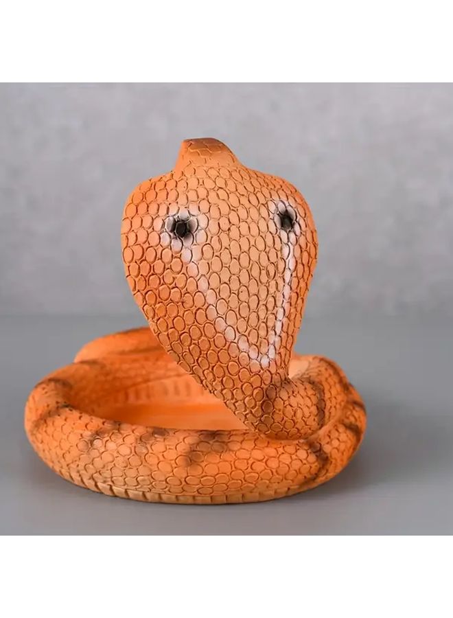 Yellow Snake Resin Ashtray Realistic Design for Living Room Office Decor Unique Gift - Image 4