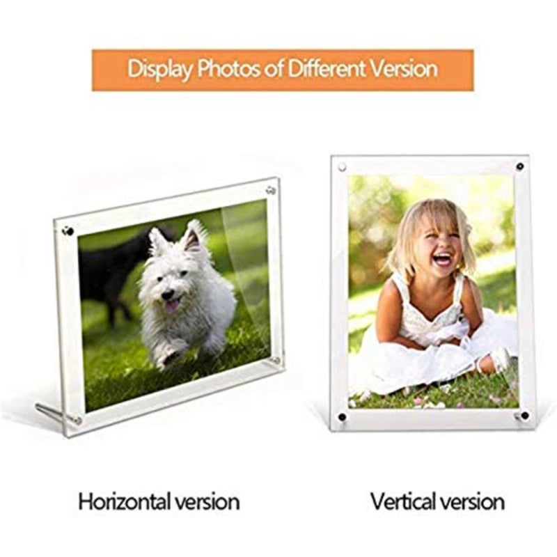 Picture Frame, 8.5x11 Clear Acrylic Photo Frame A4 Letter Size Decorative Poster Frame Desktop Tabletop Display 3 Pack - Image 3