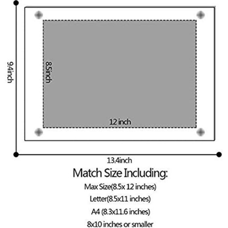 Picture Frame, 8.5x11 Clear Acrylic Photo Frame A4 Letter Size Decorative Poster Frame Desktop Tabletop Display 3 Pack - Image 2