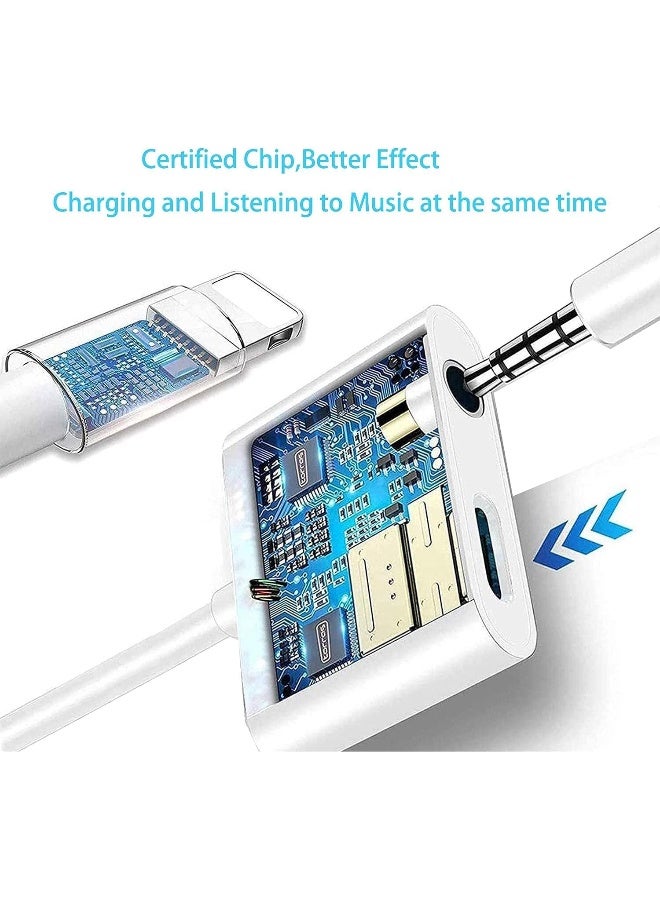 ECVV Apple MFi Certified Lightning to 3.5mm Headphones Dongle Jack Adapter for iPhone - Image 2