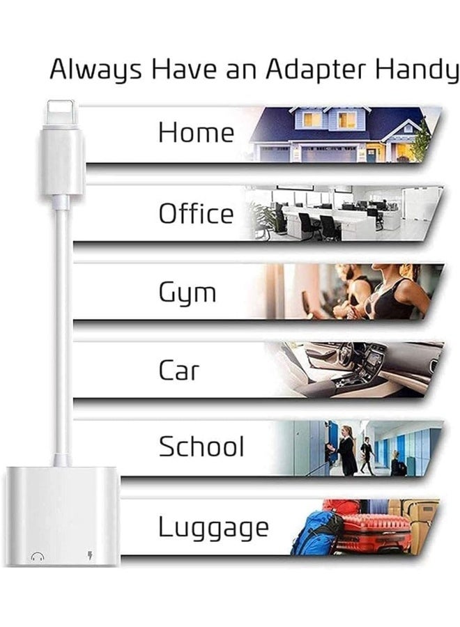 ECVV Apple MFi Certified Lightning to 3.5mm Headphones Dongle Jack Adapter for iPhone - Image 3