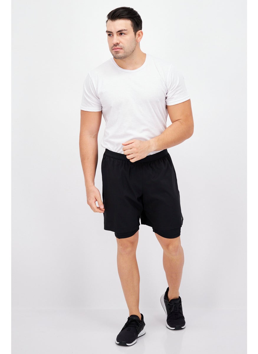 Reebok Men Sportswear Fit Brand Logo Training Short, Black  - Image 3