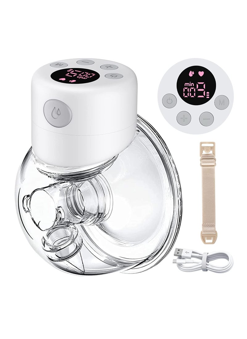 Gonice - Wearable Breast Pump, S12 Double Hands Free Breast Pump, LCD Display, Low Noise & Painless, 2 Modes & 9 Levels Electric Breast Pump Portable, 24mm - Image 1