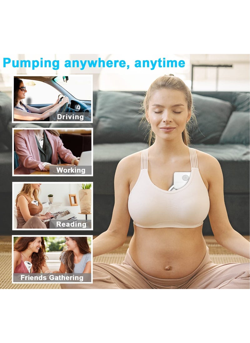 Gonice - Wearable Breast Pump, S12 Double Hands Free Breast Pump, LCD Display, Low Noise & Painless, 2 Modes & 9 Levels Electric Breast Pump Portable, 24mm - Image 1