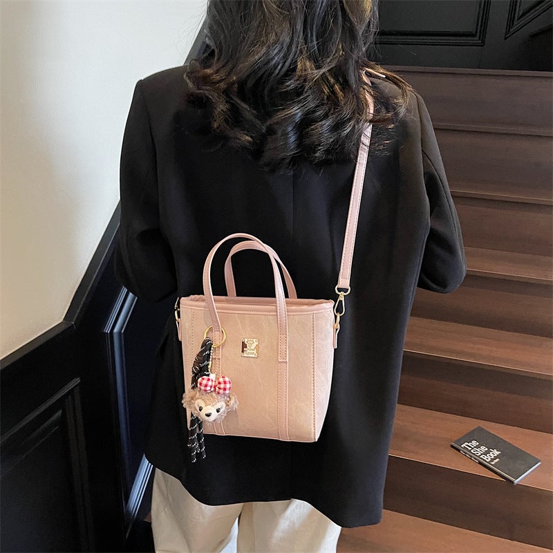 2025 New Korean Style Ins Trendy Bucket Bag Women'S Niche Casual Western Style Fashion Shoulder Bag Crossbody Bag