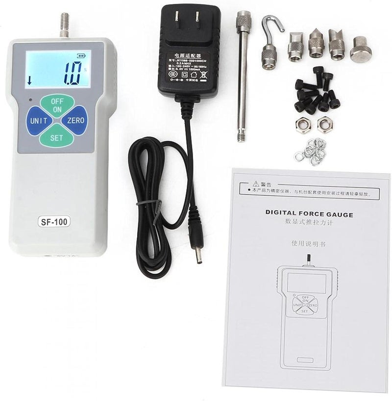 comfrt Force Gauge, SF-100 Digital Handheld Push and Pull Tester, 100N 100-240V(US regulations) - Image 1