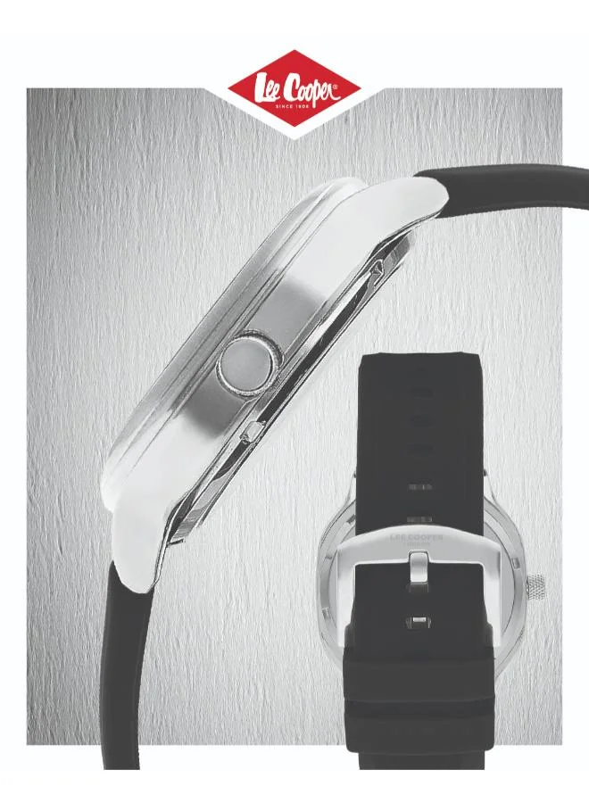 Lee Cooper Men's Silicone Analog Watch LC07973.351 - 42*44 mm