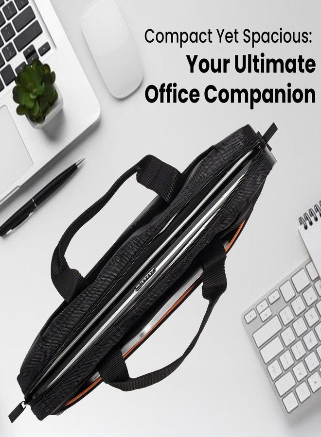 RivaCase Regent 8033 Black Laptop Bag 15.6" Inches Smart Design Durability for both Versatility and Style Briefcase for Macbook Laptop with Smart Organizer, Professional Bag for Business, Work, Travel - Image 3