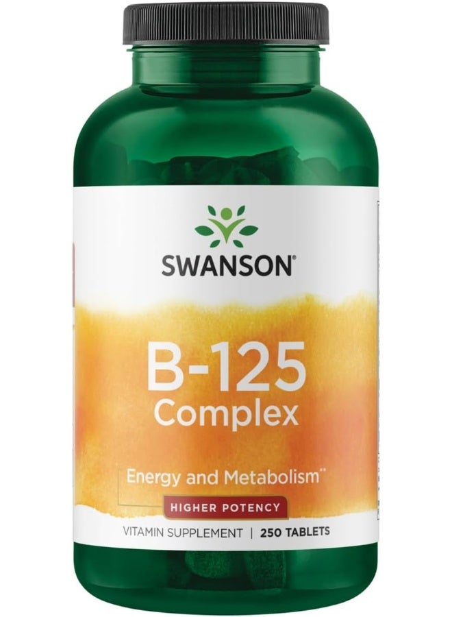 Swanson Vitamin B-125 Complex 250 Tabs - Image 1