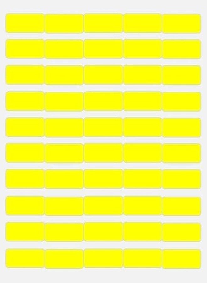Sehgal Store Rectangular Shape Self Adhesive Paper Sticker Labels [ 20mmx10mm] for File Classification, Origanizing, School ad Office Pack of 1000 Sticker (Yellow) - Image 1