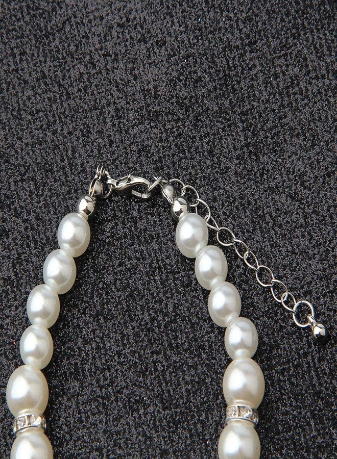 bobauna Today You're The Flower Imitation Pearl Bead Chain Bracelet Wedding Gift For Flower (flower bracelet) - Image 4