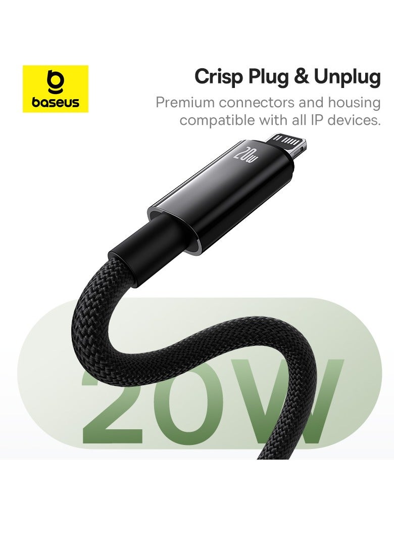 بيسوس كابل مغناطيسي USB-C إلى Lightning، شحن سريع 20W PD، كابل نوع C إلى Lightning ملتف سريع (3 أقدام) متوافق مع iPhone 14/14 Pro/Plus/Pro Max، iPad Pro، Air Pods، وسلسلة iPhone 8-13 - Image 4