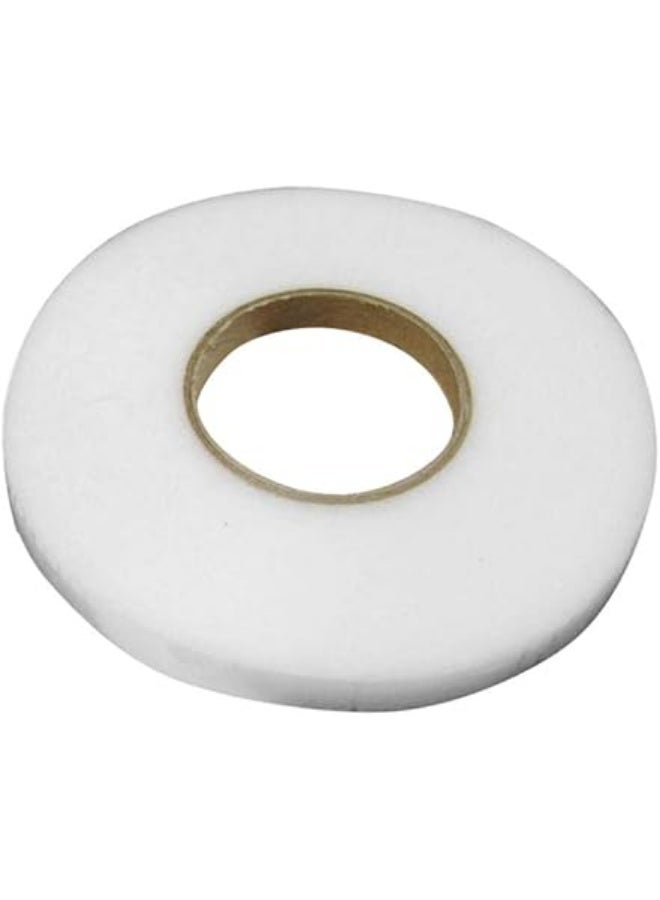 erorex Fabric Fusing Tape Hem Tape Double-Sided Film Adhesive Iron On Tape For Jeans Trousers Garment Clothes (White) - Image 1