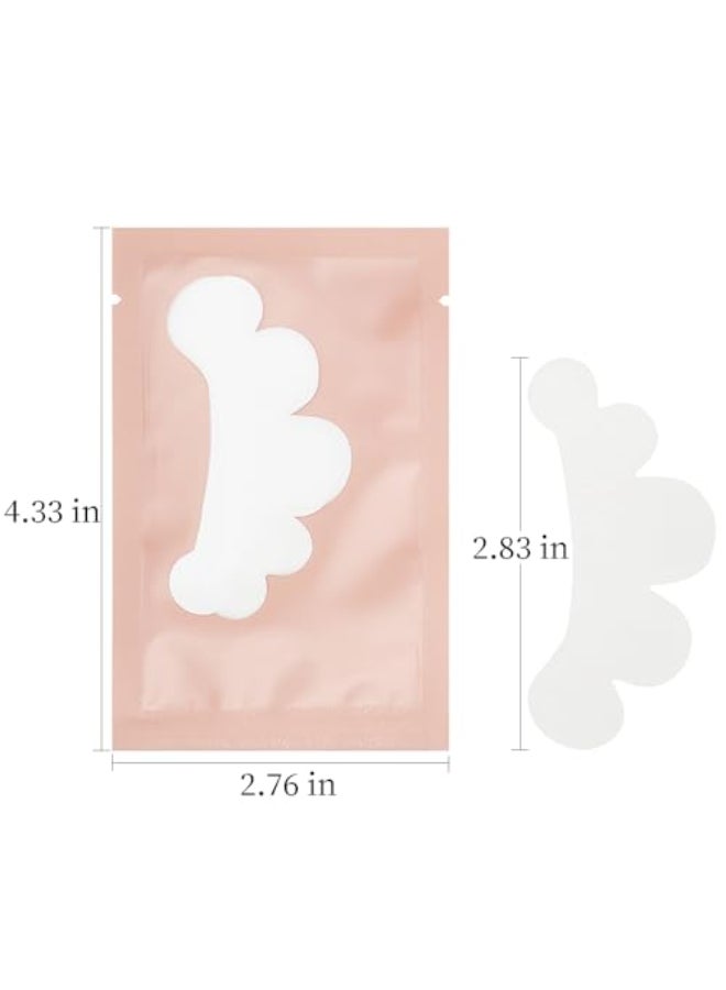 MyAoKuE-UP myaokueup 50 Pairs Eye Gel Pads Lint Free Under Eye Patches for Eyelash Extensions Premium Eye Mask Beauty Tool Kit Pink - Image 3