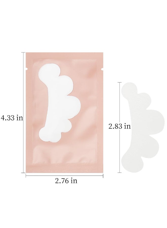 MyAoKuE-UP myaokueup 50 Pairs Eye Gel Pads Lint Free Under Eye Patches for Eyelash Extensions Premium Eye Mask Beauty Tool Kit Pink - Image 4