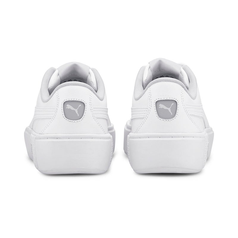 PUMA Smash Platform v2 L Womens White Trainers - Image 4
