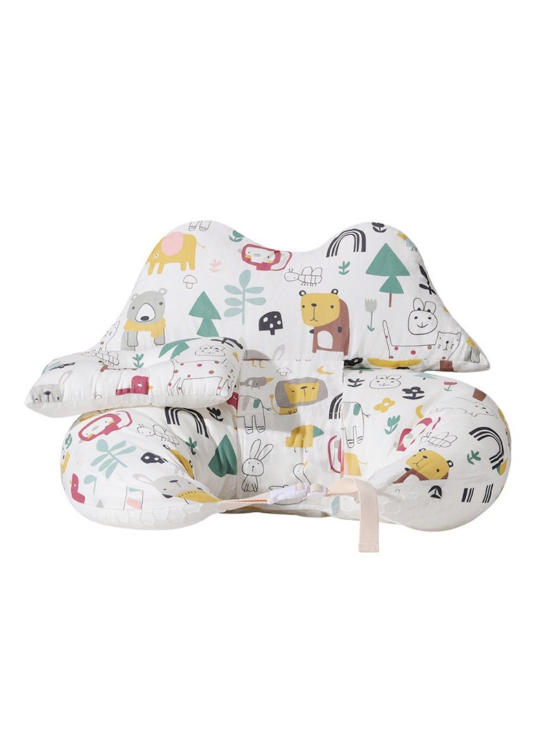 XiuWoo Baby Feeding Pillow for Breastfeeding, Nursing Pillow with Infant Support Cushion, Multi-Purpose Nursing Pad with Removable Neck Belt for Mom Baby Skin Friendly Breathable Fabric  - Image 3