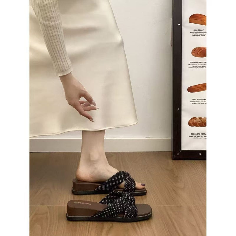 Women's Floral Thick Sole Espadrille Slippers - Image 3
