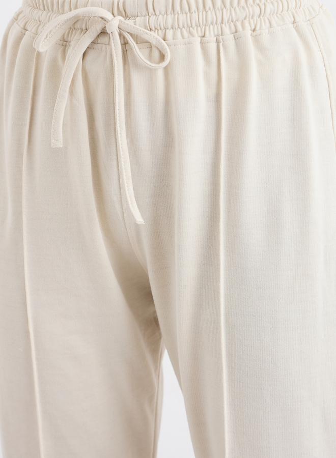 ستايلي جوغر بأرجل واسعة وتفاصيل محزوزة - Image 3