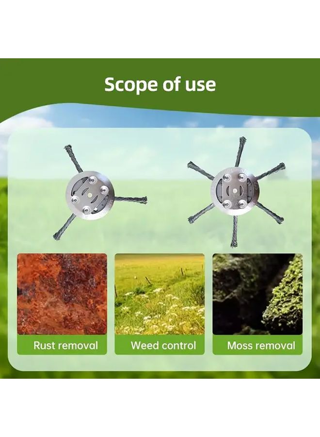 2025 New 6 Blades Steel Wire Grass Trimmer Head Universal Weed Eater Replacement Lawn Mower Accessory - Image 5