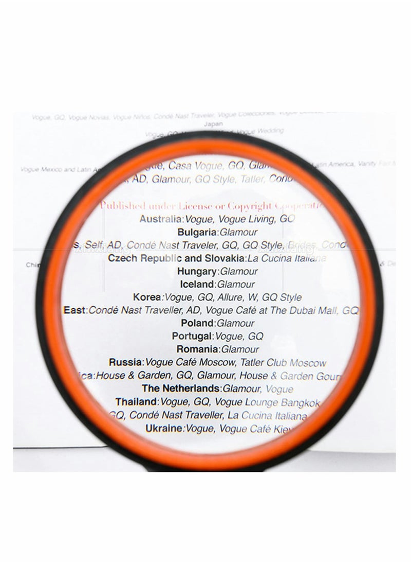 KASTWAVE - Magnifying Glass, Handheld Reading Magnifier 10X with Non-Slip Soft Rubber Handle - Image 1