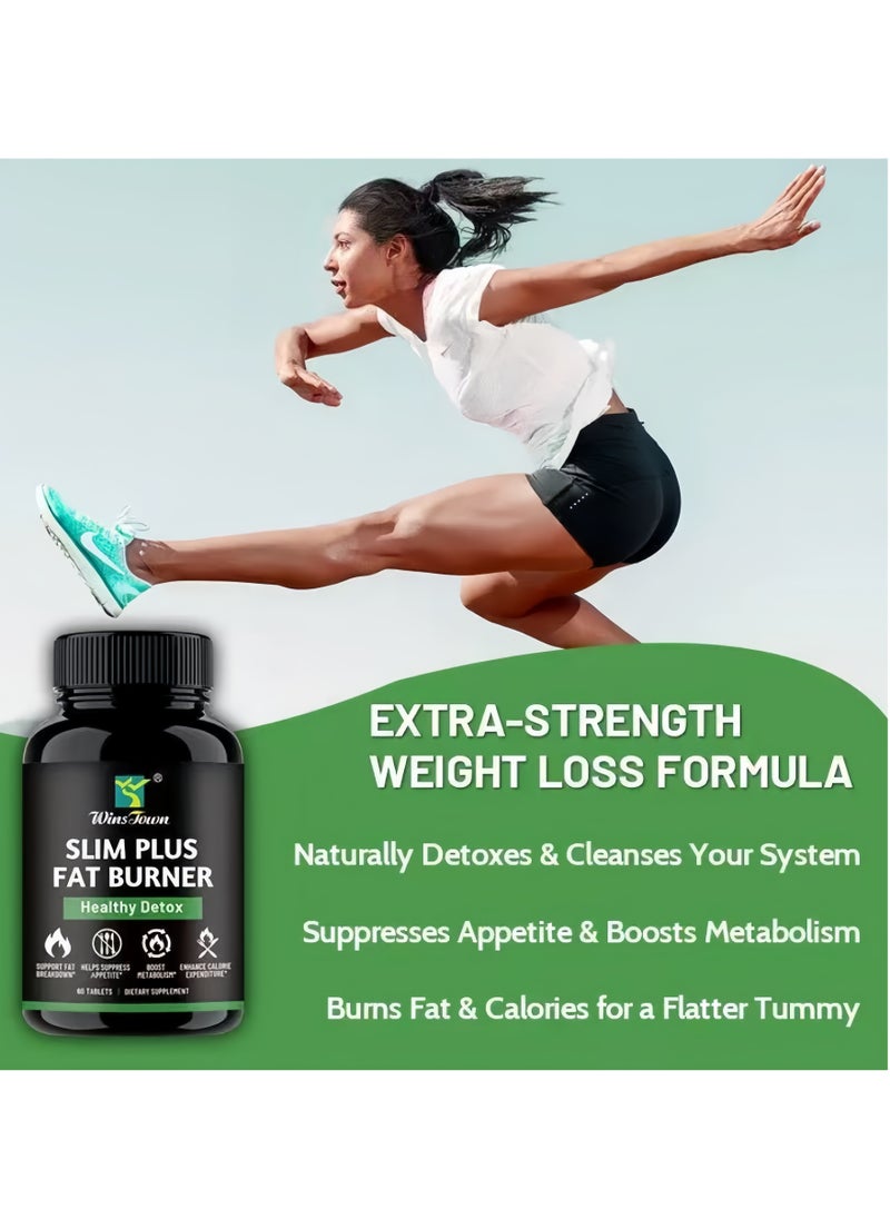 Physical Slim Plus Fat Burner Healthy Detox Dietary Supplement 60 Tablets
