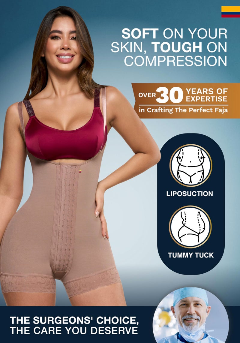 Sonryse Stage 2 faja Tummy Tuck Compression Garment | Faja Body Shaper Shapewear for Women | Fajas Colombianas Moldeadoras Cocoa S - Image 5