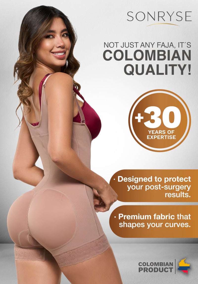 Sonryse Stage 2 faja Tummy Tuck Compression Garment | Faja Body Shaper Shapewear for Women | Fajas Colombianas Moldeadoras Cocoa S - Image 2