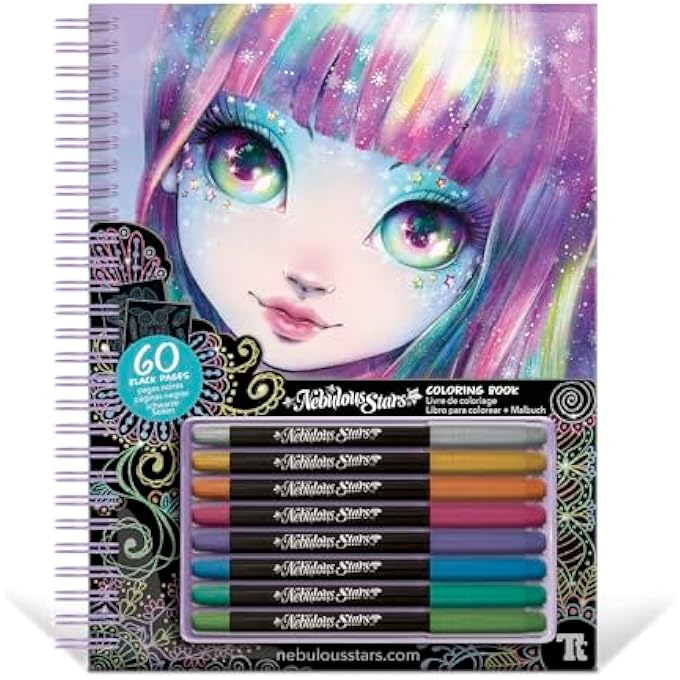 BLACK PAGES COLORING BOOK - ISADORA (METALLIC PENS) - Image 2