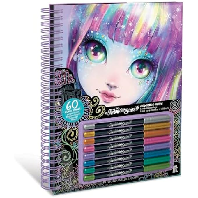 BLACK PAGES COLORING BOOK - ISADORA (METALLIC PENS) - Image 1