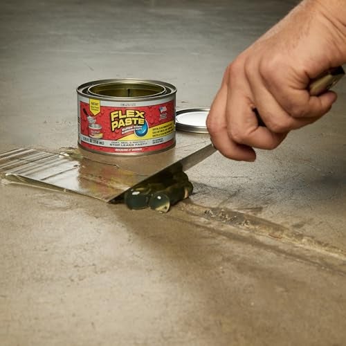 Flex Paste, Waterproof Paintable Putty, Spackle Sealant, Fill Gaps Cracks Holes - Block Out Water and Air - UV Resistant - Walls, Drywall, EPDM, Concrete, Roof, RV Repairs, Clear, Half-Quart - Image 5