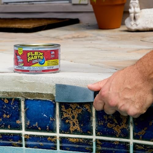 Flex Paste, Waterproof Paintable Putty, Spackle Sealant, Fill Gaps Cracks Holes - Block Out Water and Air - UV Resistant - Walls, Drywall, EPDM, Concrete, Roof, RV Repairs, Clear, Half-Quart - Image 4
