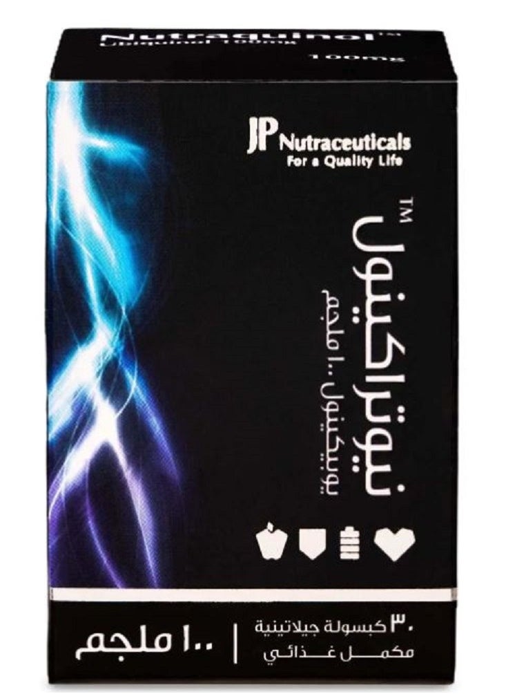 JP Nutraceuticals Nitraquinol Ubiquionl Dietary supplement 100mg  30 softgel capsules  - Image 1