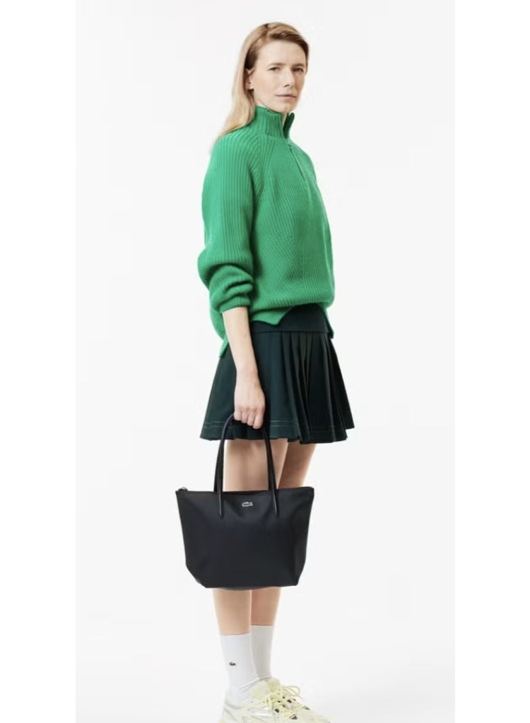 Lacoste Women's L12.12 Concept Fashion Versatile Large Capacity Zipper Handbag Single Shoulder Bag Tote Bag Camera Bag Medium - Image 2