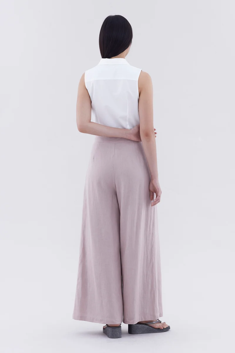 The Editor's Market Portia High-Rise Double Pleat Pants