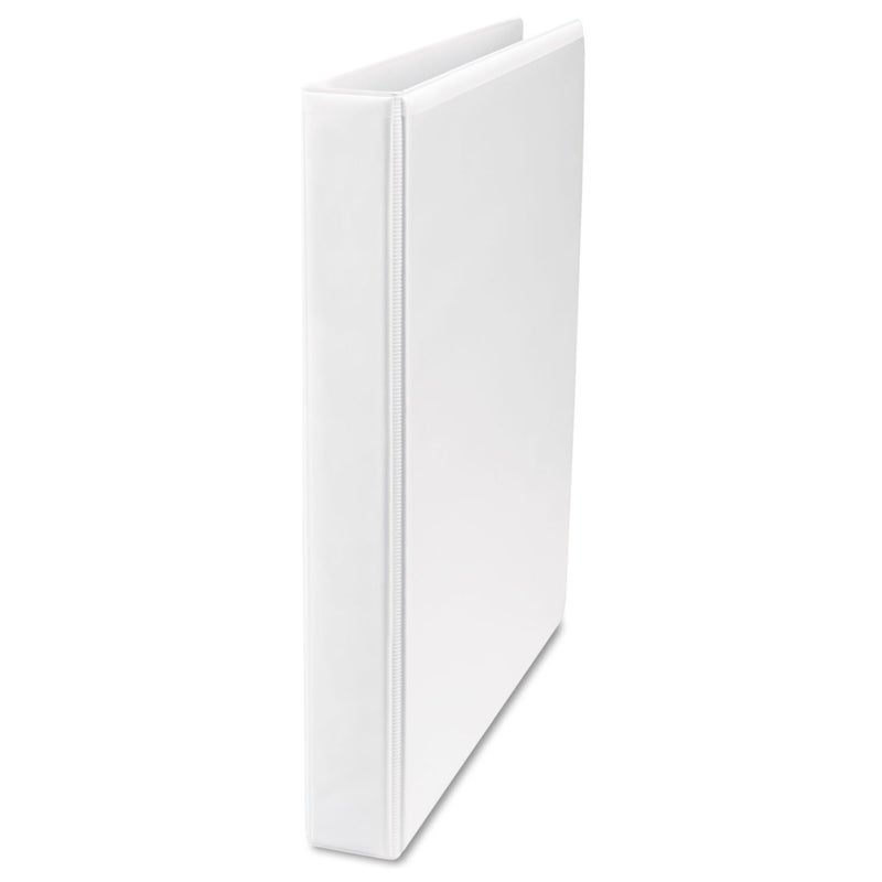 Universal UNV20742 11 in x 85 in 1 in Capacity 3 Rings Slant DRing View Binder White