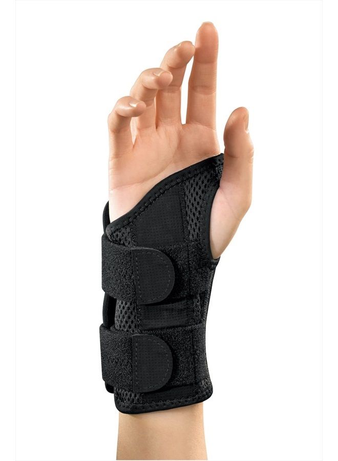 Mueller Sports Medicine Green Fitted Wrist Brace for Men and Women, Support and Compression for Carpal Tunnel Syndrome, Tendinitis, and Arthritis, Right Hand, Black, Small/Medium - Image 2