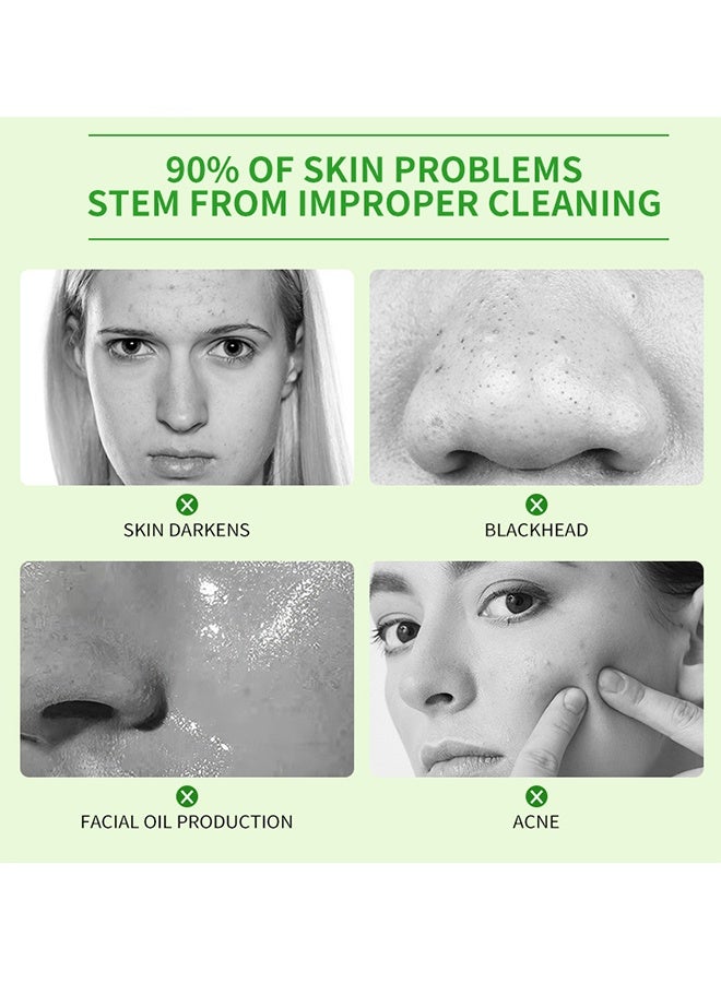 MEJISOO Acne Facial Clwanser，Centella Asiatica Soothing Face Cleanser ，Oil Control Anti-Acne ，Deep Pore Clean Facial Hydrating Moisturizing  100ml - Image 2