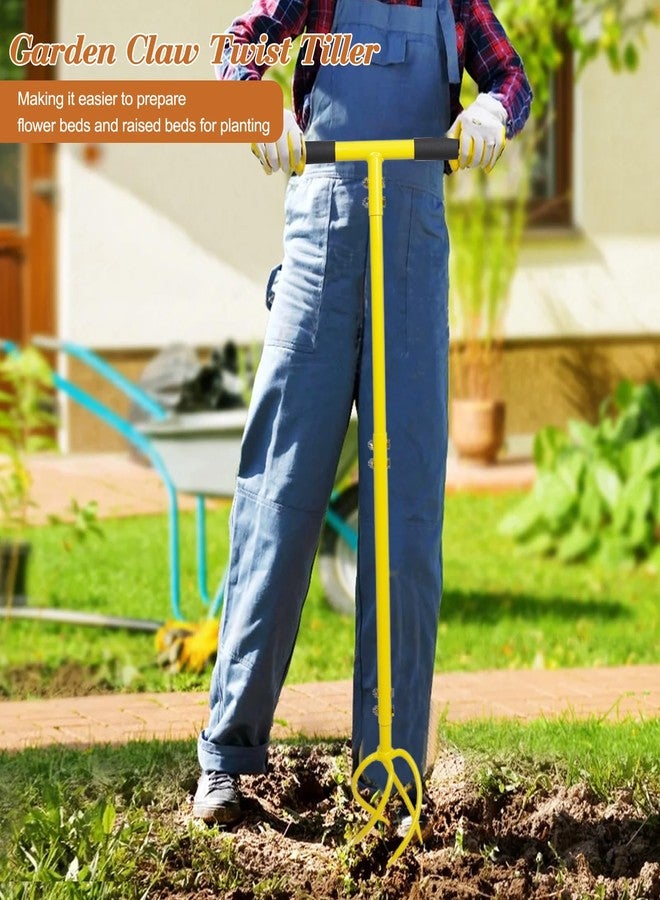 BARAYSTUS Garden Hand Tiller Garden Claw Twist Tiller Cultivator Tiller Soil Lossener Lawn Aerator Areator Loosen, Rototiller, Garden Bed and Plant Box Cultivator, Garden Tools. - Image 2
