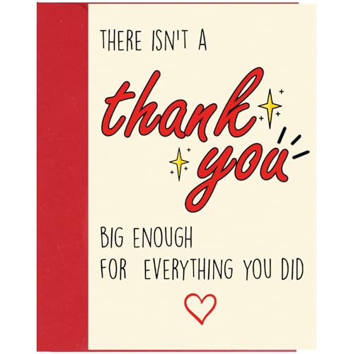 Cheerin Thank You Card – Elegant Thank You Greeting Card with Envelope – Thoughtful Appreciation Gift for Teacher, Boss, Friend, Coach, or Colleague - Image 1