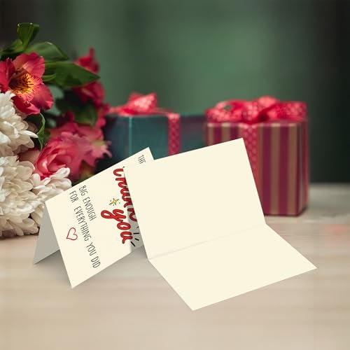 Cheerin Thank You Card – Elegant Thank You Greeting Card with Envelope – Thoughtful Appreciation Gift for Teacher, Boss, Friend, Coach, or Colleague - Image 2